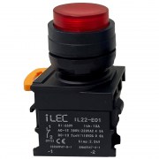Nút nhấn có đèn loại lồi ILEC IL-BD-M11-R