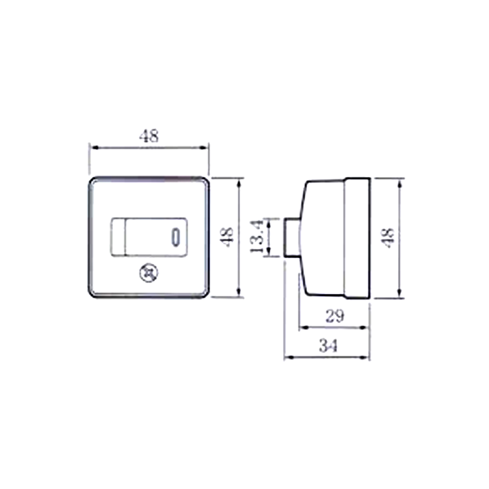 Kích thước Panasonic WSG3001 : Công tắc 1 chiều