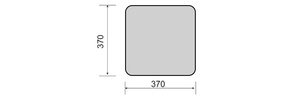 Kích thước Paragon PLCK370L18/30 : Đèn Led ốp trần 18W