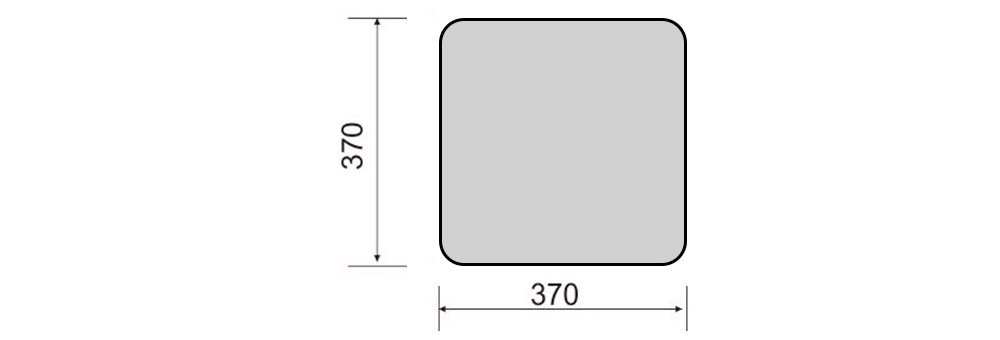 Kích thước Paragon PLCK370L18/65 : Đèn Led ốp trần 18W