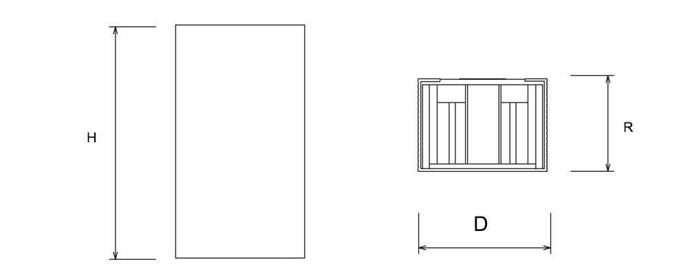 Kích thước Rạng Đông LN18 ĐM 83x60/6W : Đèn Led gắn tường 6W