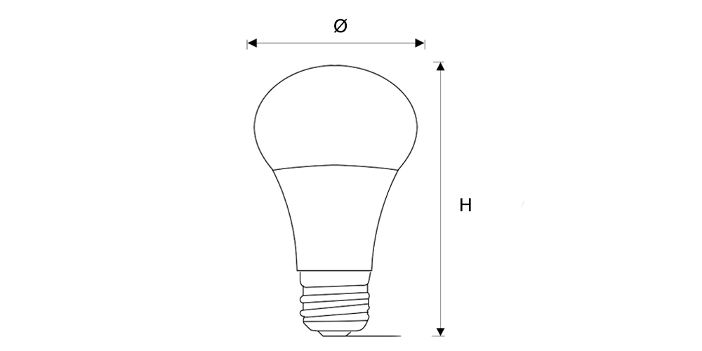 Kích thướcDuhal KBNL573 : Bóng Led Tròn 3W