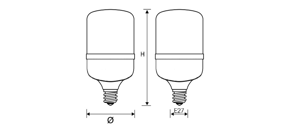 Kích thướcDuhal KAM518-EMC : Bóng Led đuổi muỗi 18W