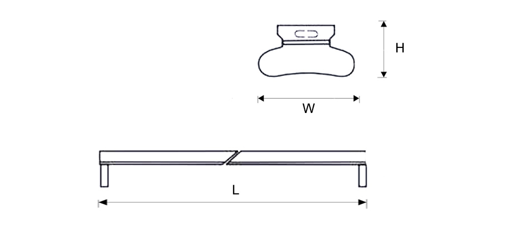 Kích thướcDuhal DTF109 : Đèn Batten T8 1x9W