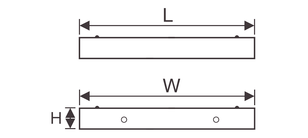 Kích thướcDuhal TDA418 : Đèn máng Led phản quang âm trần 4x18W