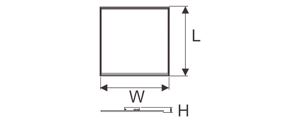 Kích thướcDuhal DGS804 : Đèn Led Panel bảng cao cấp 36W