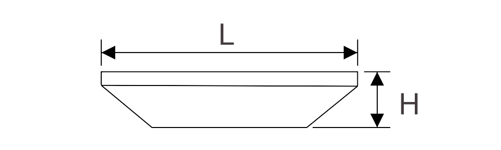 Kích thước Duhal SLKV12 : Đèn Led ốp trần 12W