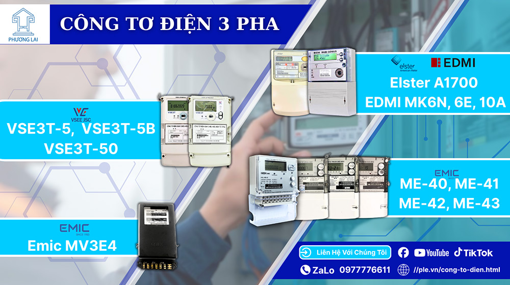 Công tơ điện 3 pha Công tơ điện 3 pha