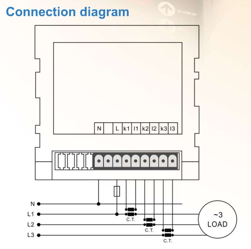 Cách đấu nối Đồng hồ đo Ampe ILEC DAM3-96