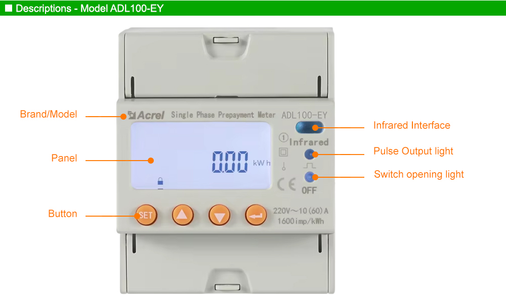 Mô tả: Acrel ADL100-EY