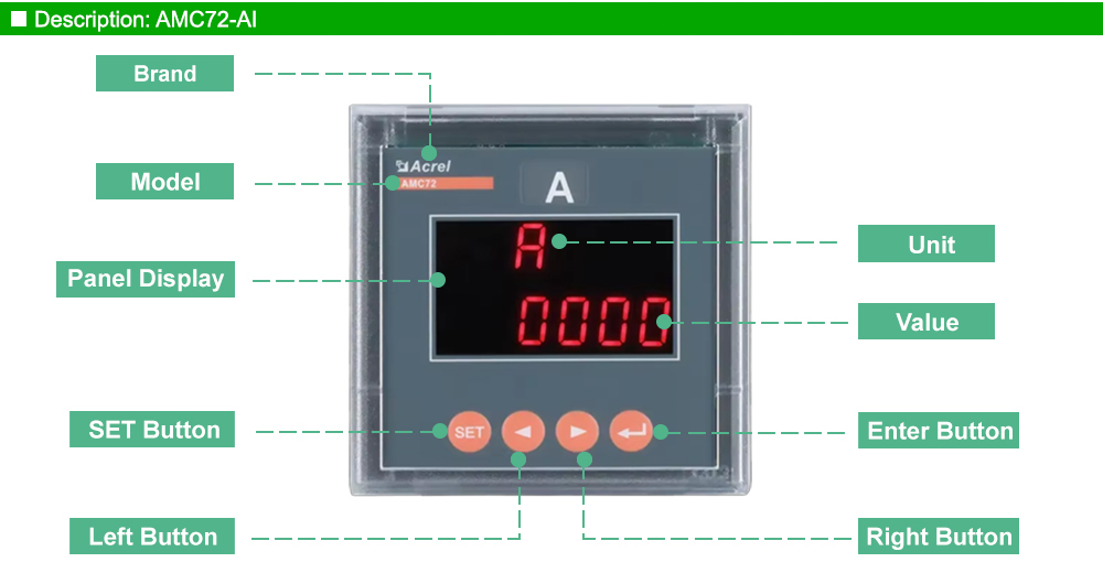 Mô tả: Acrel AMC72-AI