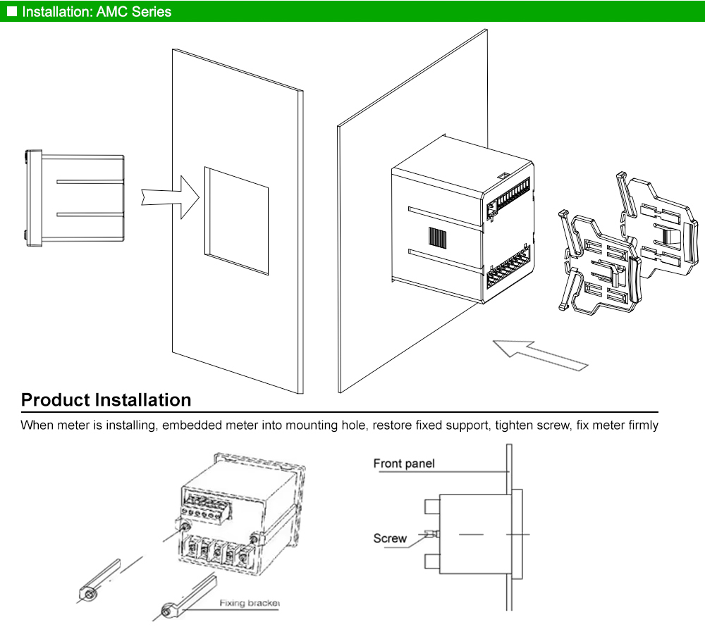 Lắp đặt: Acrel AMC72-AI