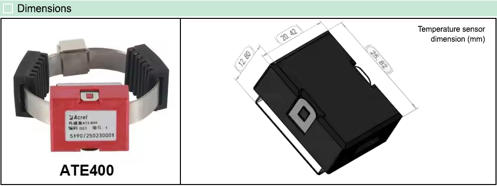 Kích thước: Acrel ATE400