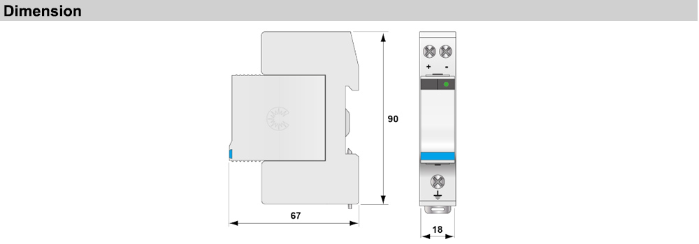 Kích thước Citel DS240-75DC