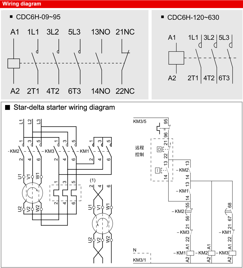 Sơ đồ kết nối : Delixi CDC6H0911M7