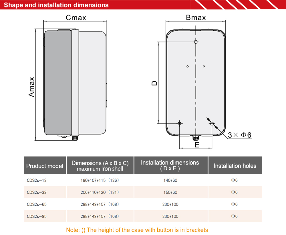 Kích thước : Delixi CDS2s65B40