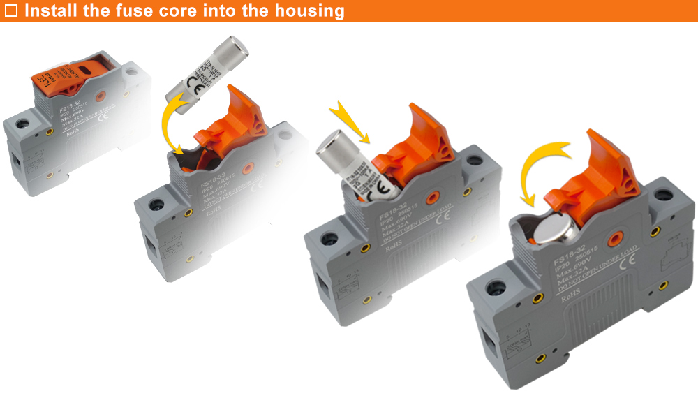Cách lắp ruột cầu chì cho iLEC FS18-32