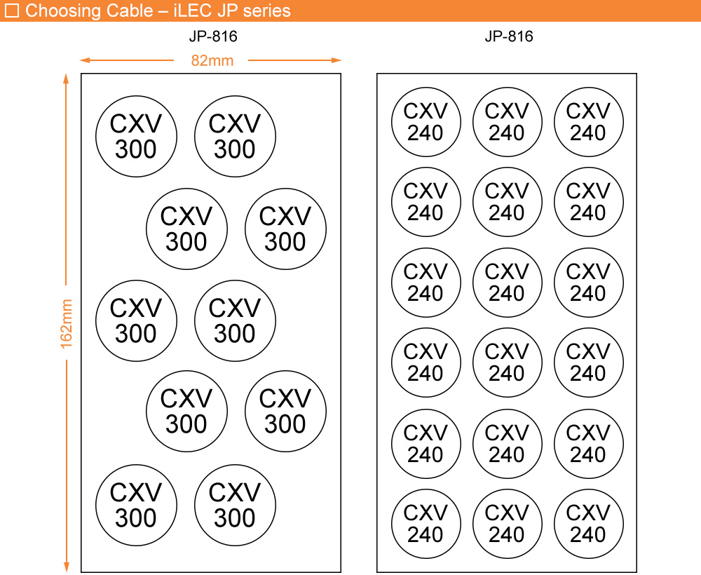 Cách chọn cáp: iLEC JP-816
