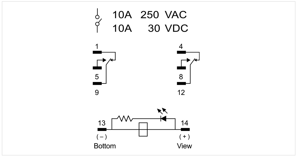 Sơ đồ chân cắm: iLEC MR-2-A230