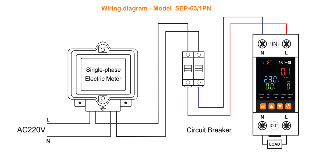 sơ đồ dây: iLEC SEP-63/1PN