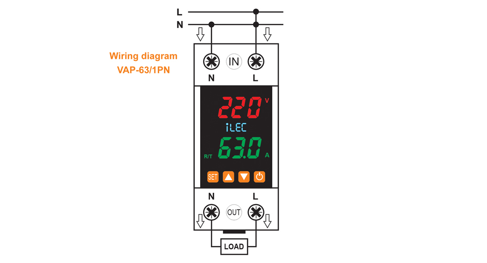 sơ đồ dây: iLEC VAP-63/1PN