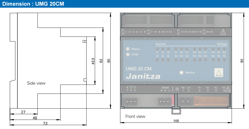 Mô tả : Janitza UMG 20CM