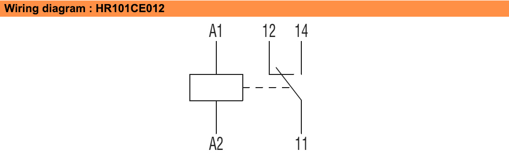 Sơ đồ đấu nối : Lovato relay HR101CE012