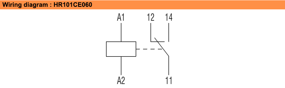 Sơ đồ đấu nối : Lovato relay HR101CE060