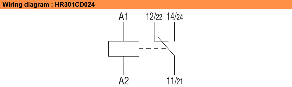 Sơ đồ đấu nối : Lovato relay HR301CD024