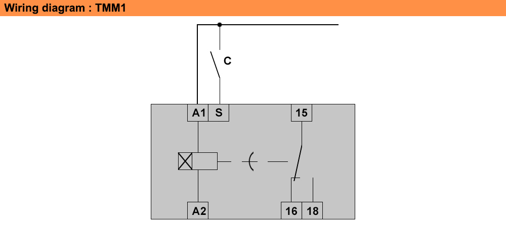 Sơ đồ đấu nối : Lovato relay TMM1