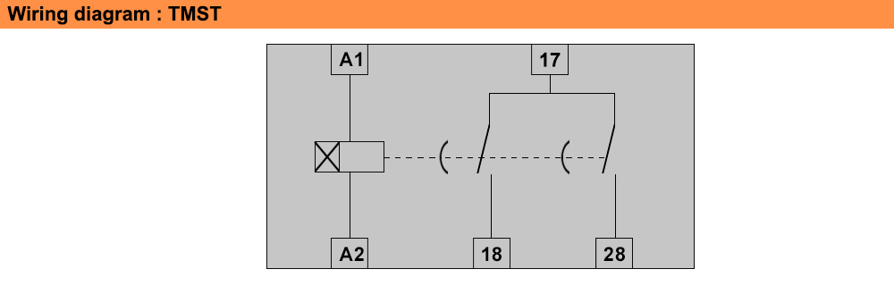 Sơ đồ đấu nối : Lovato relay TMST