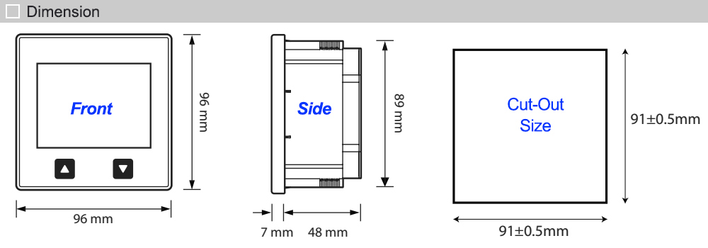 Kích thước: Mikro DM36A