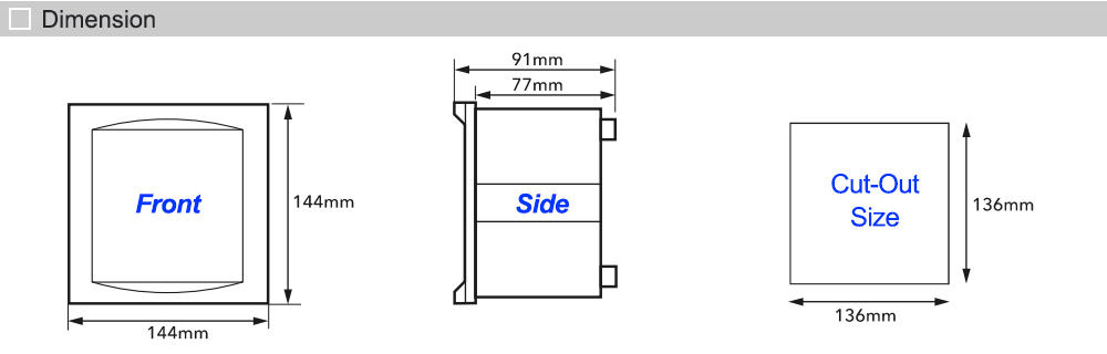Kích thước: Mikro PFR140-230A (RX)