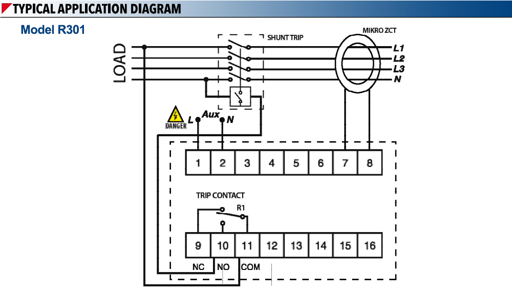 Sơ đồ kết nối : Relay Mikro R301