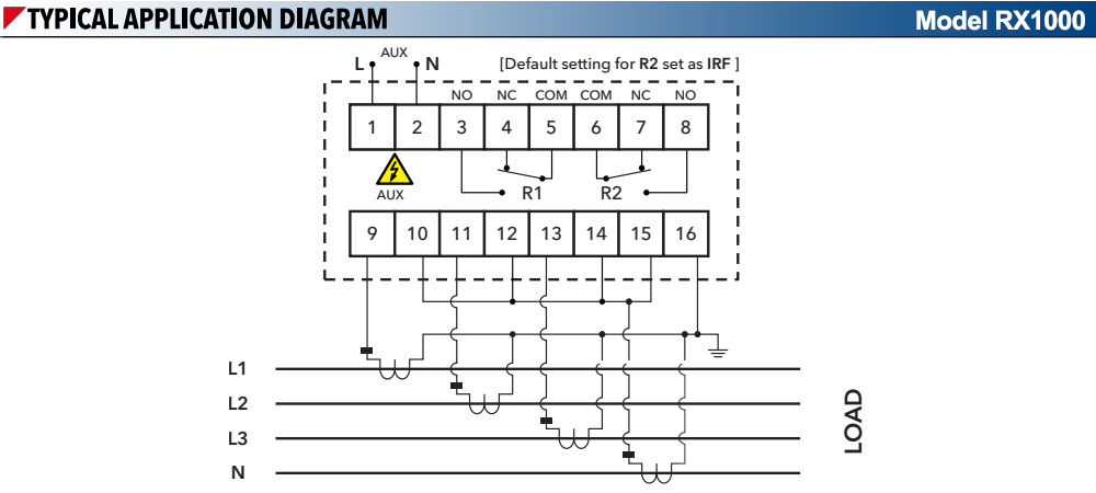 Sơ đồ kết nối : Relay Mikro RX1000