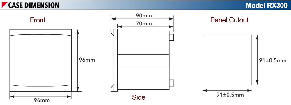 Kích thước : Relay Mikro RX300