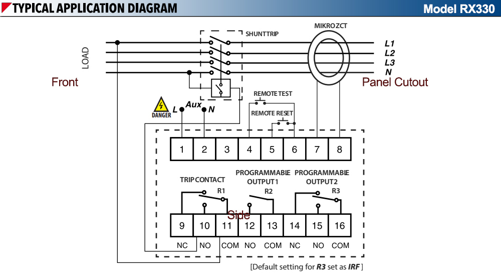 Sơ đồ kết nối : Relay Mikro RX330