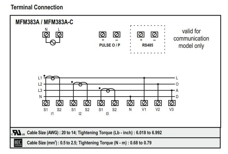 Cách nối dây, cách chỉnh, cài đặt Selec MFM383A-C: Đồng hồ đo đa chức năng