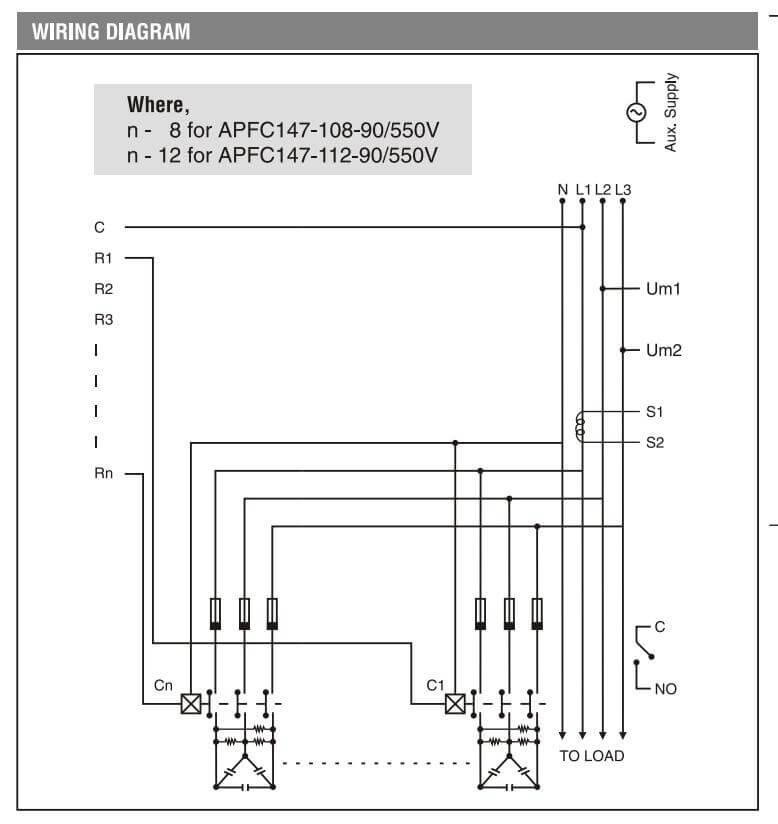 Cách nối dây, cách chỉnh, cài đặt Bộ điều khiển tụ bù 12 cấp Selec APFC 147-112