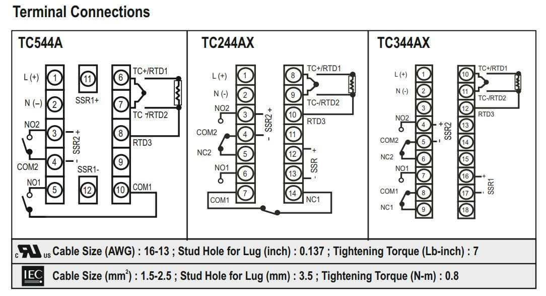 Cách nối dây, cách chỉnh, cài đặt Selec TC344AX: Bộ điều khiển nhiệt độ