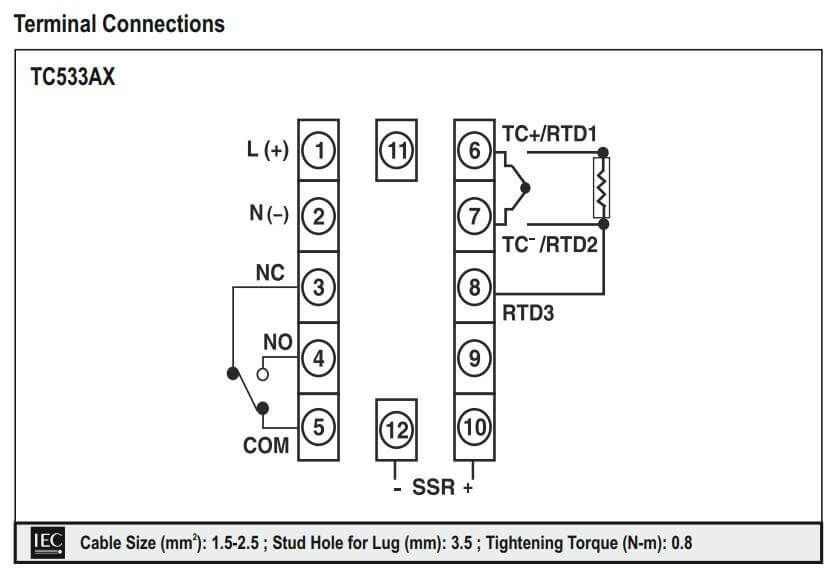 Cách nối dây, cách chỉnh, cài đặt Selec TC533AX: Bộ điều khiển nhiệt độ