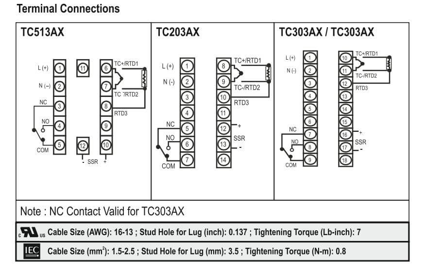 Cách nối dây, cách chỉnh, cài đặt Selec TC513AX: Bộ điều khiển nhiệt độ