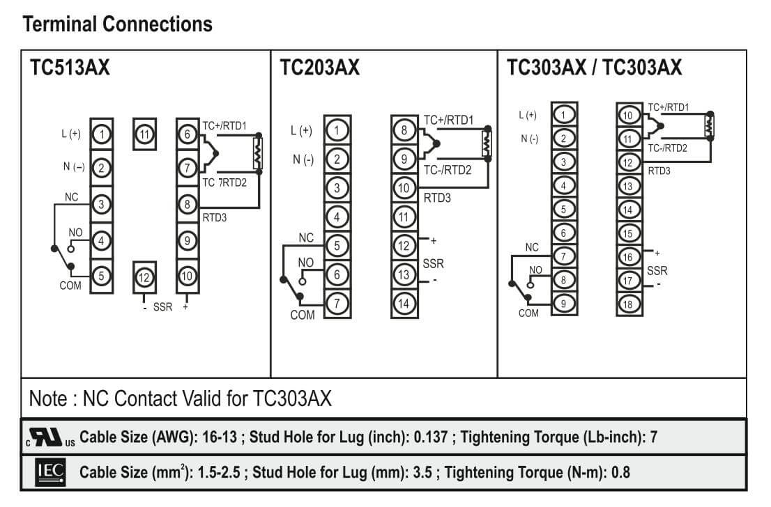 Cách nối dây, cách chỉnh, cài đặt Selec TC203AX: Bộ điều khiển nhiệt độ