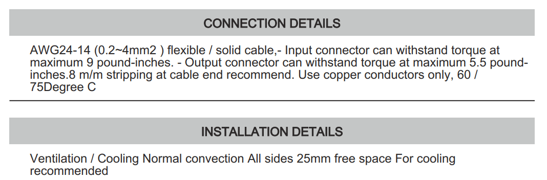 Cách cài đặt - đấu nối Connectwell PSD100/48/2.1: Bộ nguồn xung AC/DC 2P,3P