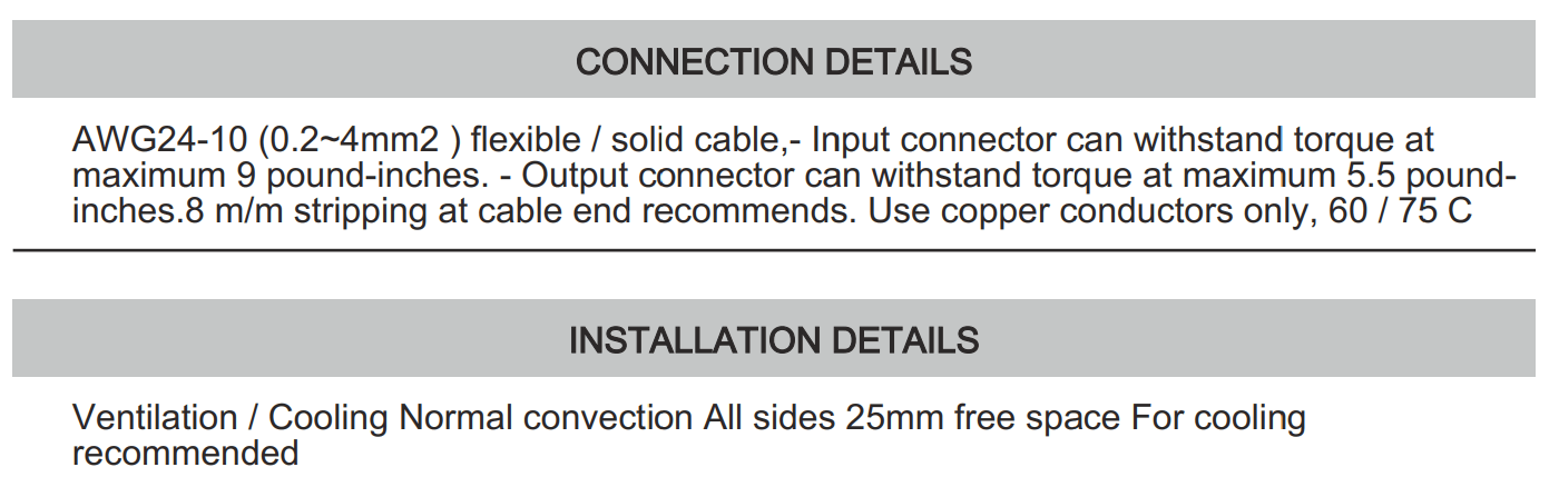 Cách cài đặt - đấu nối Connectwell PST120/24/5: Bộ nguồn xung AC/DC 2P,3P