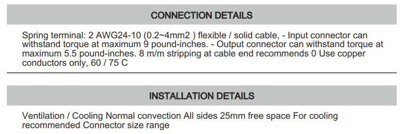 Cách cài đặt - đấu nối Connectwell PST480/24/20: Bộ nguồn xung AC/DC 2P,3P