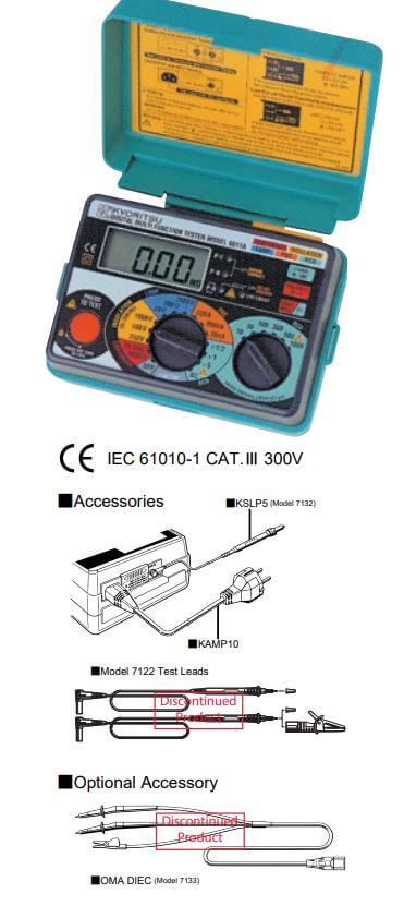 Kích thước Kyoritsu 6011A: Thiết bị đo nhiều chức năng (Thông mạch,mạch vòng, test điện trở đất….)