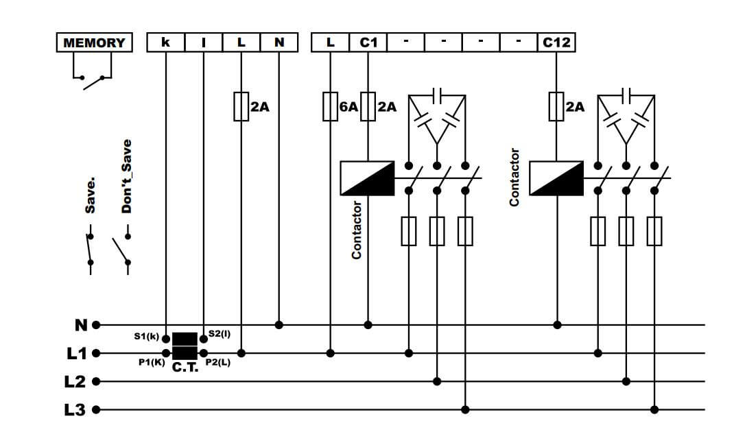 Cách nối dây, cách chỉnh, cài đặt Tense RGM-07E: Bộ điều khiển công suất tụ bù tự động