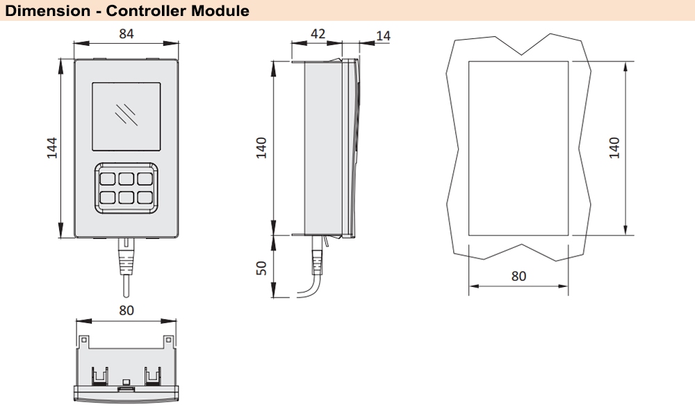 Kích thước Chint NZ7 Controller