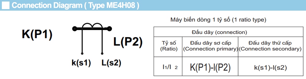 Cách đấu nối Biến dòng Emic HT4N 50/5A